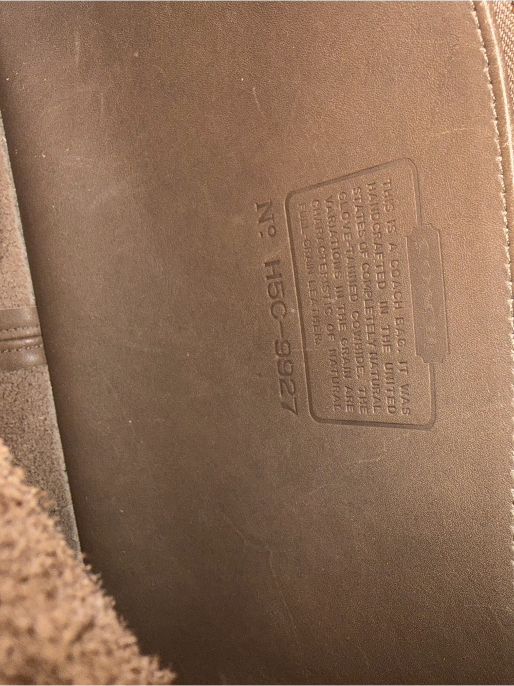 Coach Vintage Taupe Leather Willis Bag #9927 - Picture 13 of 16
